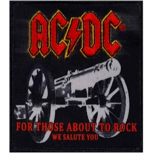 Ac/Dc - Canon Woven Logo Printed Patch in der Gruppe MERCHANDISE / Merch / Hårdrock bei Bengans Skivbutik AB (5537660)