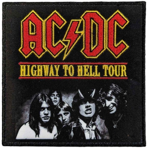 Ac/Dc - Highway To Hell Tour Woven Patch in der Gruppe MERCH / Minsishops-merch / Ac/Dc bei Bengans Skivbutik AB (5537666)