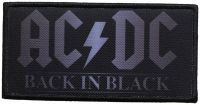 Ac/Dc - Patch Back In Black (5,1 X 10,1 Cm) in der Gruppe UNSERE TIPPS / Freitagsveröffentlichungen / Fredag den 26:e Juli 2024 bei Bengans Skivbutik AB (5537669)