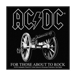 Ac/Dc - For Those About To Rock Bl Standard Patc in der Gruppe MERCH / Minsishops-merch / Ac/Dc bei Bengans Skivbutik AB (5537689)