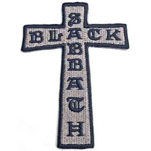 Black Sabbath - Cross Woven Patch in der Gruppe MERCHANDISE / Merch / Hårdrock bei Bengans Skivbutik AB (5537748)