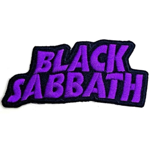 Black Sabbath - Cut-Out Wavy Logo Woven Patch in der Gruppe MERCHANDISE / Merch / Hårdrock bei Bengans Skivbutik AB (5537749)