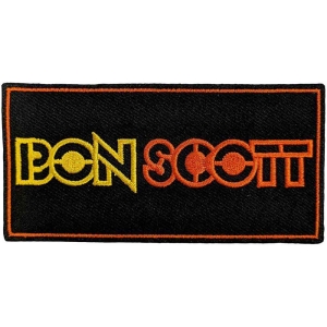 Bon Scott - Logo Woven Patch in der Gruppe MERCHANDISE / Merch / Hårdrock bei Bengans Skivbutik AB (5537774)