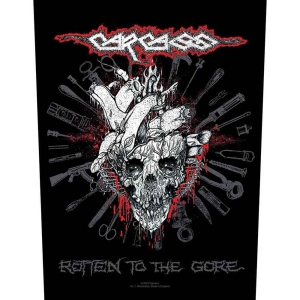 Carcass - Rotten To The Gore Back Patch in der Gruppe MERCHANDISE / Merch / Hårdrock bei Bengans Skivbutik AB (5537788)
