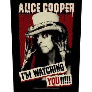 Alice Cooper - I'm watching you Standard Patch in der Gruppe MERCHANDISE / Merch / Hårdrock bei Bengans Skivbutik AB (5537828)