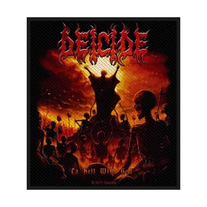 Deicide - To Hell With God Standard Patch in der Gruppe MERCHANDISE / Merch / Hårdrock bei Bengans Skivbutik AB (5537834)