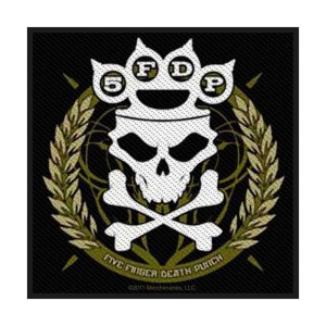 Five Finger Death Punch - Knuckles Crown Standard Patch in der Gruppe MERCHANDISE / Merch / Hårdrock bei Bengans Skivbutik AB (5537867)