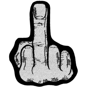 Generic - Fuckfinger Standard Patch in der Gruppe MK Export CDON Merch bei Bengans Skivbutik AB (5537875)