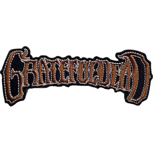 Grateful Dead - Gold Logo Woven Patch in der Gruppe MERCHANDISE / Merch / Pop-Rock bei Bengans Skivbutik AB (5537927)
