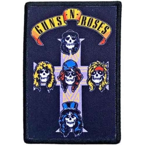 Guns N Roses - Nightrain Cross Printed Patch in der Gruppe MERCHANDISE / Merch / Hårdrock bei Bengans Skivbutik AB (5537936)