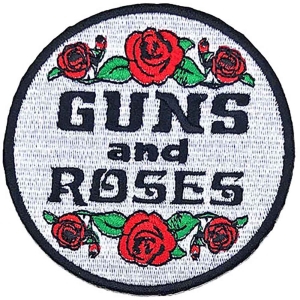 Guns N Roses - Roses Woven Patch in der Gruppe MERCHANDISE / Merch / Hårdrock bei Bengans Skivbutik AB (5537940)