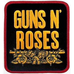 Guns N Roses - Stacked Bl Woven Patch in der Gruppe MERCHANDISE / Merch / Hårdrock bei Bengans Skivbutik AB (5537941)
