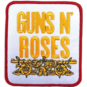 Guns N Roses - Stacked Wht Woven Patch in der Gruppe MERCHANDISE / Merch / Hårdrock bei Bengans Skivbutik AB (5537942)