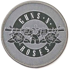 Guns N Roses - White Circle Logo Printed Patch in der Gruppe MERCHANDISE / Merch / Hårdrock bei Bengans Skivbutik AB (5537950)