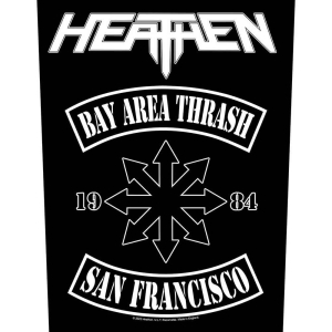 Heathen - Bay Area Thrash Back Patch in der Gruppe MERCHANDISE / Merch / Hårdrock bei Bengans Skivbutik AB (5537954)
