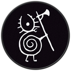 Heilung - Warrior Snail Standard Patch in der Gruppe MERCHANDISE / Merch / Pop-Rock bei Bengans Skivbutik AB (5537957)
