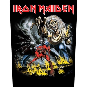 Iron Maiden - Number Of The Beast Back Patch in der Gruppe MERCHANDISE / Merch / Hårdrock bei Bengans Skivbutik AB (5537986)
