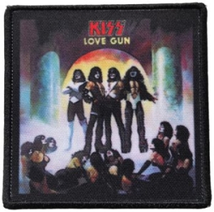 Kiss - Patch Love Gun (8,8 X 8,9 Cm) in der Gruppe MERCHANDISE / Stoffaufnäher / Heavy Metal bei Bengans Skivbutik AB (5538039)