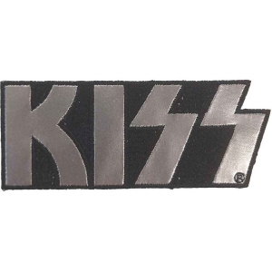 Kiss - Chrome Logo Woven Patch in der Gruppe MERCHANDISE / Merch / Hårdrock bei Bengans Skivbutik AB (5538047)