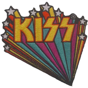Kiss - Star Banners Woven Patch in der Gruppe MERCHANDISE / Merch / Hårdrock bei Bengans Skivbutik AB (5538048)