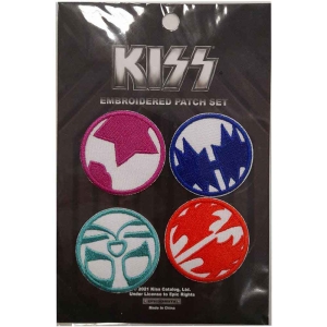 Kiss - Mini Icons Woven Patch in der Gruppe MERCHANDISE / Merch / Hårdrock bei Bengans Skivbutik AB (5538053)