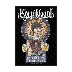 Korpiklaani - A Man With A Plan Standard Patch in der Gruppe MERCHANDISE / Merch / Hårdrock bei Bengans Skivbutik AB (5538064)