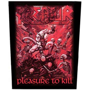 Kreator - Pleasure To Kill Back Patch in der Gruppe MERCHANDISE / Merch / Hårdrock bei Bengans Skivbutik AB (5538066)