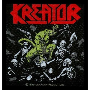 Kreator - Pleasure To Kill Standard Patch in der Gruppe MERCHANDISE / Merch / Hårdrock bei Bengans Skivbutik AB (5538070)
