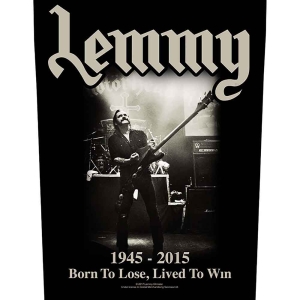 Lemmy - Lived To Win Back Patch in der Gruppe MERCHANDISE / Merch / Hårdrock bei Bengans Skivbutik AB (5538081)