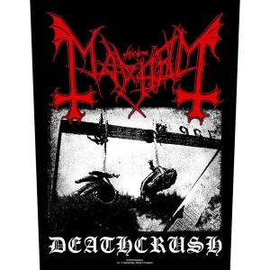 Mayhem - Deathcrush Back Patch in der Gruppe MERCHANDISE / Merch / Hårdrock bei Bengans Skivbutik AB (5538096)