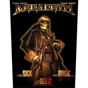 Megadeth - The Sick, The Dying And The Dead Back Patch in der Gruppe MERCHANDISE / Merch / Nyheter / Hårdrock bei Bengans Skivbutik AB (5538109)