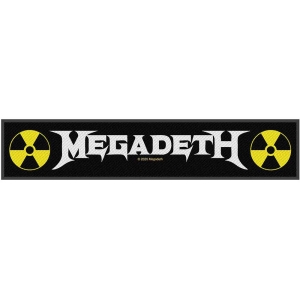 Megadeth - Logo Super Strip Patch in der Gruppe MERCHANDISE / Merch / Hårdrock bei Bengans Skivbutik AB (5538115)