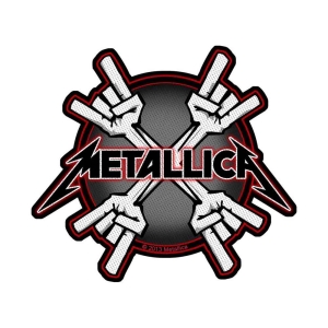 Metallica - Metal Horns Standard Patch in der Gruppe MERCHANDISE / Merch / Hårdrock bei Bengans Skivbutik AB (5538147)