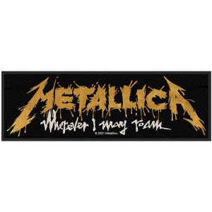Metallica - Wherever I May Roam Logo Standard Patch in der Gruppe MERCHANDISE / Merch / Hårdrock bei Bengans Skivbutik AB (5538159)