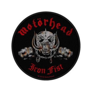 Motorhead - Iron Fist/Skull Standard Patch in der Gruppe MERCHANDISE / Merch / Hårdrock bei Bengans Skivbutik AB (5538199)