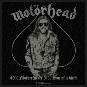 Motorhead - 49% Motherfucker Standard Patch in der Gruppe MERCHANDISE / Merch / Hårdrock bei Bengans Skivbutik AB (5538206)
