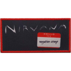 Nirvana - Negative Creep Printed Patch in der Gruppe MERCHANDISE / Merch / Hårdrock bei Bengans Skivbutik AB (5538218)