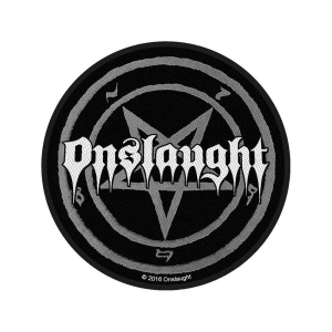 Onslaught - Pentagram Standard Patch in der Gruppe MERCHANDISE / Merch / Hårdrock bei Bengans Skivbutik AB (5538233)