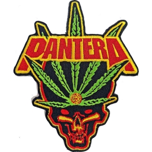 Pantera - Leaf Skull Woven Patch in der Gruppe MERCHANDISE / Merch / Hårdrock bei Bengans Skivbutik AB (5538247)