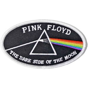 Pink Floyd - Dsotm Oval White Border Woven Patch in der Gruppe MERCHANDISE / Merch / Pop-Rock bei Bengans Skivbutik AB (5538279)