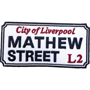 Rock Off - Mathew Street Liverpool Sign Woven Patch in der Gruppe MK Export CDON Merch bei Bengans Skivbutik AB (5538346)
