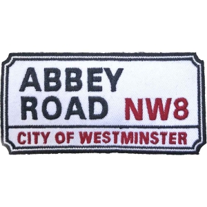 Rock Off - Abbey Road Nw London Sign Woven Patch in der Gruppe MK Export CDON Merch bei Bengans Skivbutik AB (5538349)
