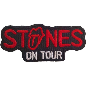 Rolling Stones - On Tour Woven Patch in der Gruppe MERCHANDISE / Merch / Pop-Rock bei Bengans Skivbutik AB (5538358)