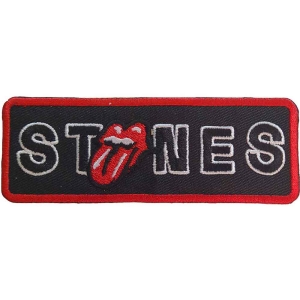 Rolling Stones - Bordered No Filter Licks Woven Patch in der Gruppe MERCHANDISE / Merch / Pop-Rock bei Bengans Skivbutik AB (5538360)