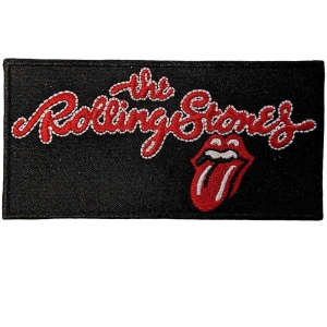 Rolling Stones - Script Logo Woven Patch in der Gruppe MERCHANDISE / Merch / Pop-Rock bei Bengans Skivbutik AB (5538361)