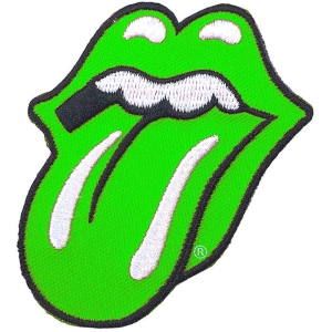 Rolling Stones - Classic Tongue Green Standard Patch in der Gruppe MERCHANDISE / Merch / Pop-Rock bei Bengans Skivbutik AB (5538368)