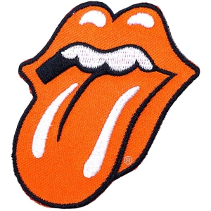 Rolling Stones - Classic Tongue Orange Standard Patch in der Gruppe MERCHANDISE / Merch / Pop-Rock bei Bengans Skivbutik AB (5538369)