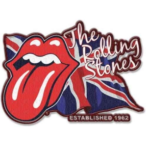 Rolling Stones - Lick The Flag Standard Patch in der Gruppe MERCHANDISE / Merch / Pop-Rock bei Bengans Skivbutik AB (5538374)