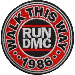 Run Dmc - Walk This Way Woven Patch in der Gruppe MERCHANDISE / Merch / Hip Hop-Rap bei Bengans Skivbutik AB (5538386)