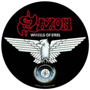 Saxon - Wheels Of Steel Back Patch in der Gruppe MERCHANDISE / Merch / Hårdrock bei Bengans Skivbutik AB (5538392)